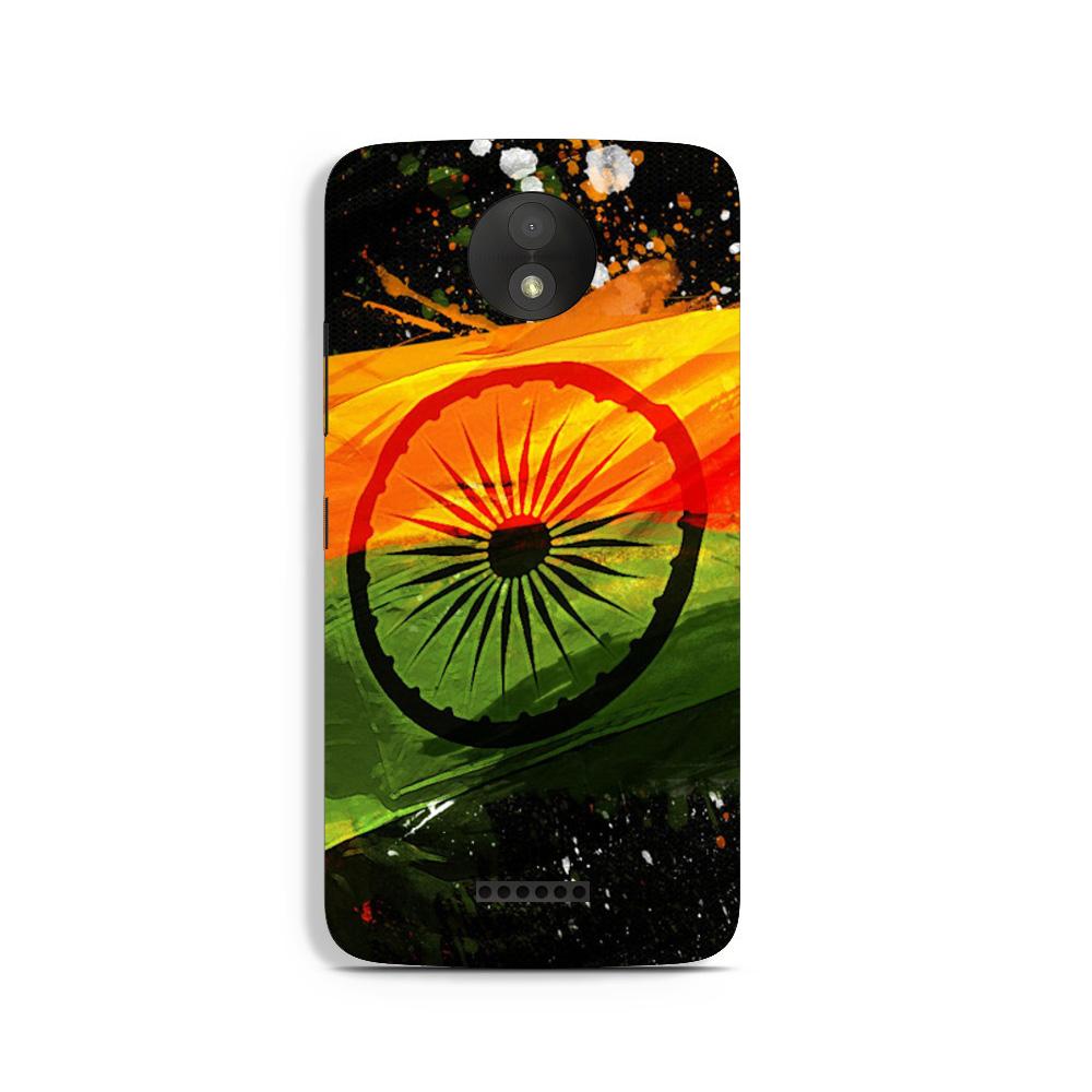 Indian Flag Case for Moto C Plus  (Design - 137)