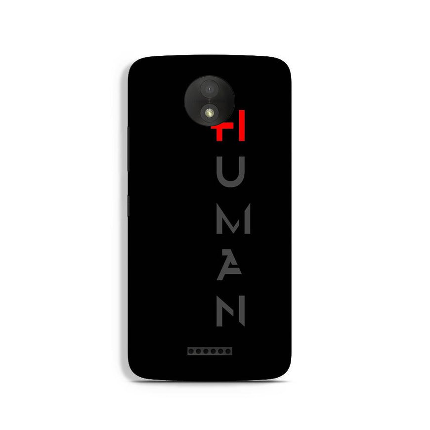 Human Case for Moto C Plus  (Design - 141)