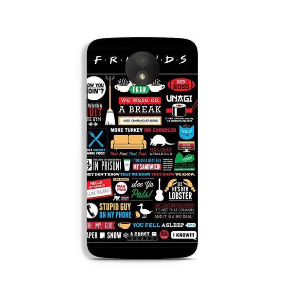 Friends Case for Moto C  (Design - 145)