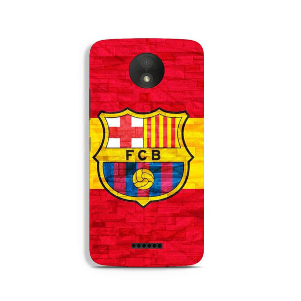 FCB Football Case for Moto C Plus  (Design - 174)