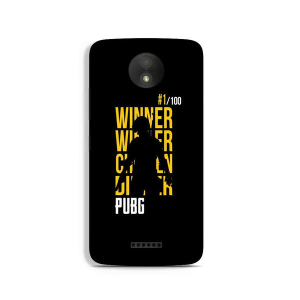 Pubg Winner Winner Case for Moto C  (Design - 177)