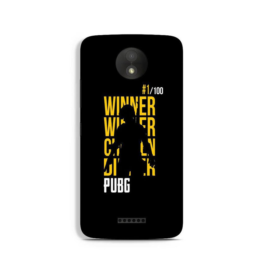 Pubg Winner Winner Case for Moto C  (Design - 177)