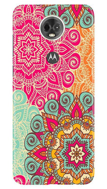 Rangoli art2 Mobile Back Case for Moto E5 Plus (Design - 29)