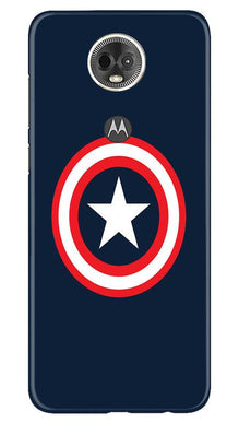 Captain America Mobile Back Case for Moto E5 Plus (Design - 42)