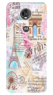 Paris Eiftel Tower Mobile Back Case for Moto E5 Plus (Design - 54)