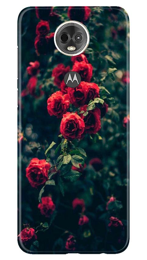 Red Rose Case for Moto E5 Plus