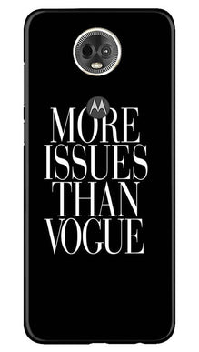 More Issues than Vague Mobile Back Case for Moto E5 Plus (Design - 74)