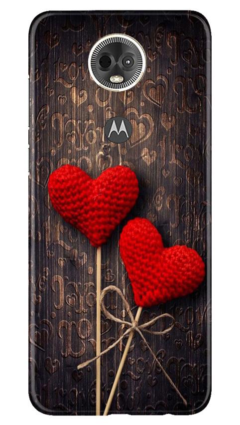 Red Hearts Case for Moto E5 Plus