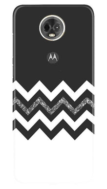 Black white Pattern2Mobile Back Case for Moto E5 Plus (Design - 83)
