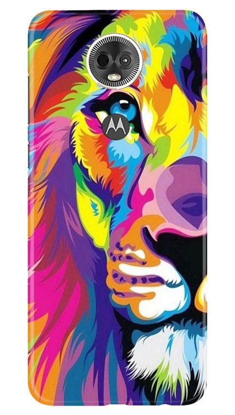 Colorful Lion Case for Moto E5 Plus  (Design - 110)