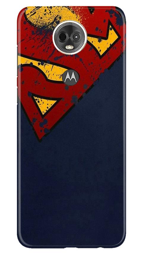 Superman Superhero Case for Moto E5 Plus(Design - 125)