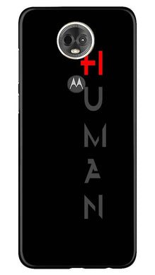Human Mobile Back Case for Moto E5 Plus  (Design - 141)