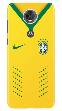 Brazil Mobile Back Case for Moto E5 Plus  (Design - 176)
