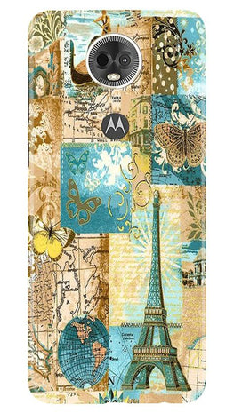Travel Eiffel Tower Case for Moto E5 Plus (Design No. 206)