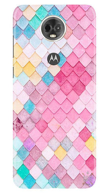 Pink Pattern Mobile Back Case for Moto E5 Plus (Design - 215)