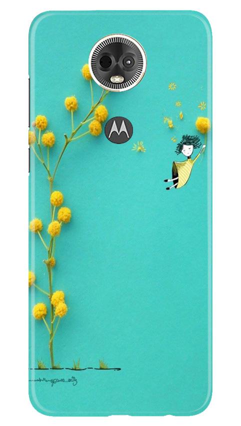 Flowers Girl Case for Moto E5 Plus (Design No. 216)