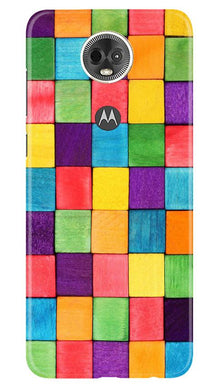 Colorful Square Mobile Back Case for Moto E5 Plus (Design - 218)