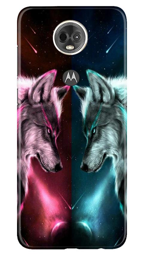 Wolf fight Case for Moto E5 Plus (Design No. 221)