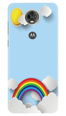 Rainbow Mobile Back Case for Moto E5 Plus (Design - 225)