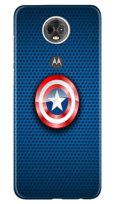 Captain America Shield Case for Moto E5 Plus (Design No. 253)