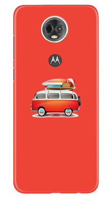 Travel Bus Mobile Back Case for Moto E5 Plus (Design - 258)