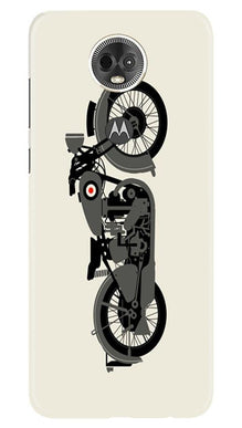 MotorCycle Mobile Back Case for Moto E5 Plus (Design - 259)