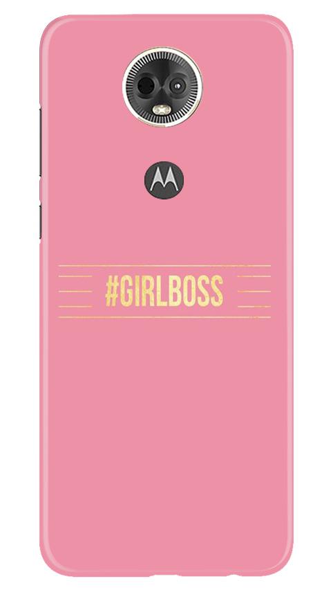 Girl Boss Pink Case for Moto E5 Plus (Design No. 263)