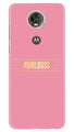 Girl Boss Pink Case for Moto E5 Plus (Design No. 263)