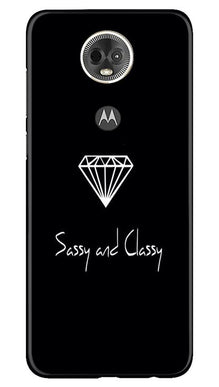 Sassy and Classy Mobile Back Case for Moto E5 Plus (Design - 264)