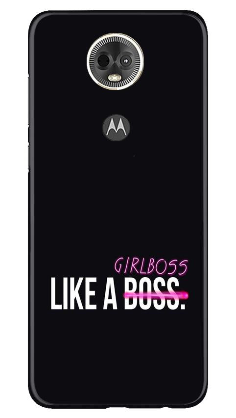 Like a Girl Boss Case for Moto E5 Plus (Design No. 265)