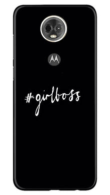 #GirlBoss Mobile Back Case for Moto E5 Plus (Design - 266)