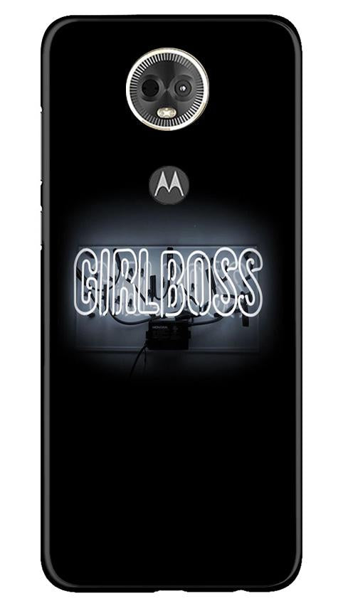 Girl Boss Black Case for Moto E5 Plus (Design No. 268)
