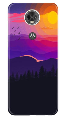 Sun Set Mobile Back Case for Moto E5 Plus (Design - 279)