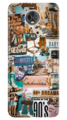 Vintage Design Mobile Back Case for Moto E5 Plus (Design - 284)