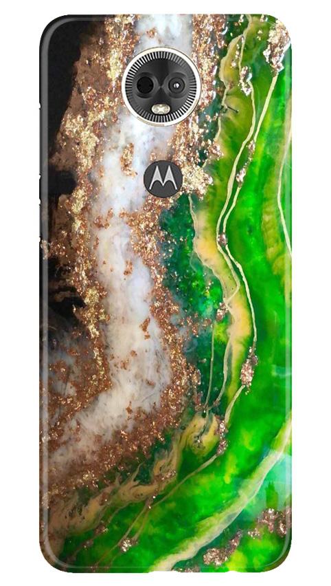Marble Texture Mobile Back Case for Moto E5 Plus (Design - 307)