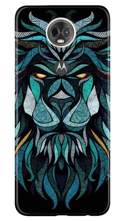 Lion Mobile Back Case for Moto E5 Plus (Design - 314)