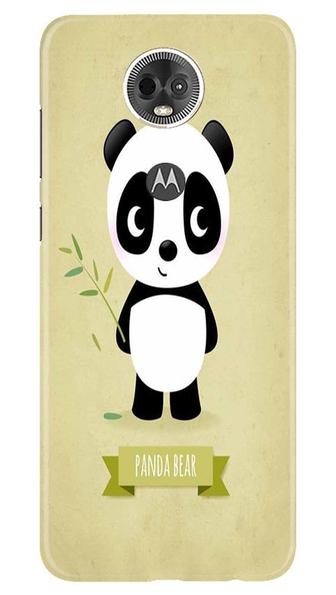 Panda Bear Mobile Back Case for Moto E5 Plus (Design - 317)