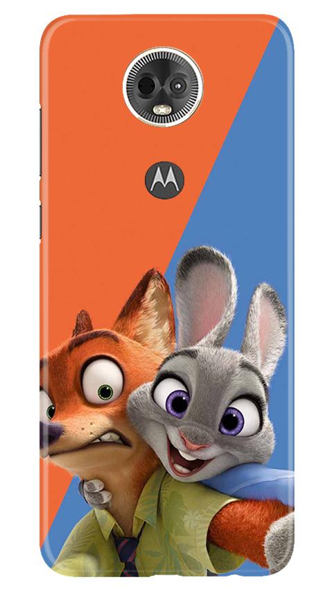Cartoon Mobile Back Case for Moto E5 Plus (Design - 346)
