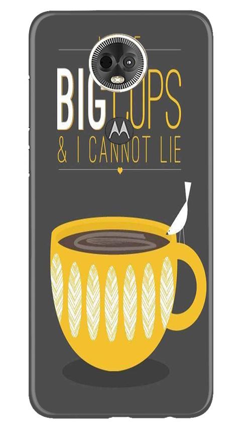 Big Cups Coffee Mobile Back Case for Moto E5 Plus (Design - 352)