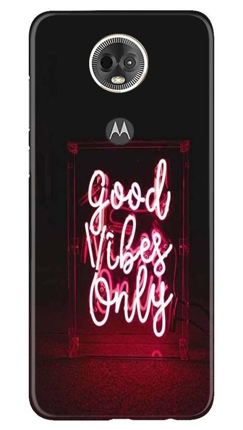 Good Vibes Only Mobile Back Case for Moto E5 Plus (Design - 354)
