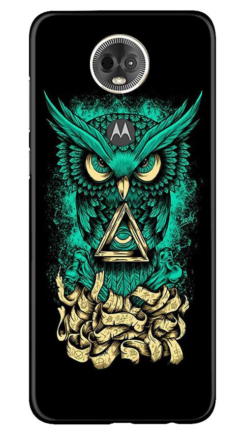 Owl Mobile Back Case for Moto E5 Plus (Design - 358)