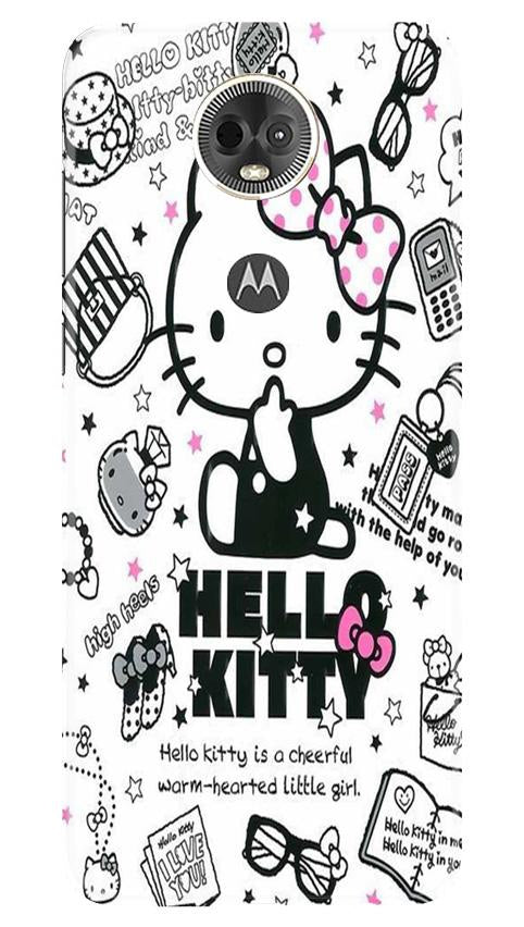 Hello Kitty Mobile Back Case for Moto E5 Plus (Design - 361)