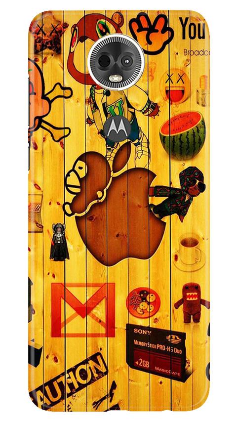 Wooden Texture Mobile Back Case for Moto E5 Plus (Design - 367)