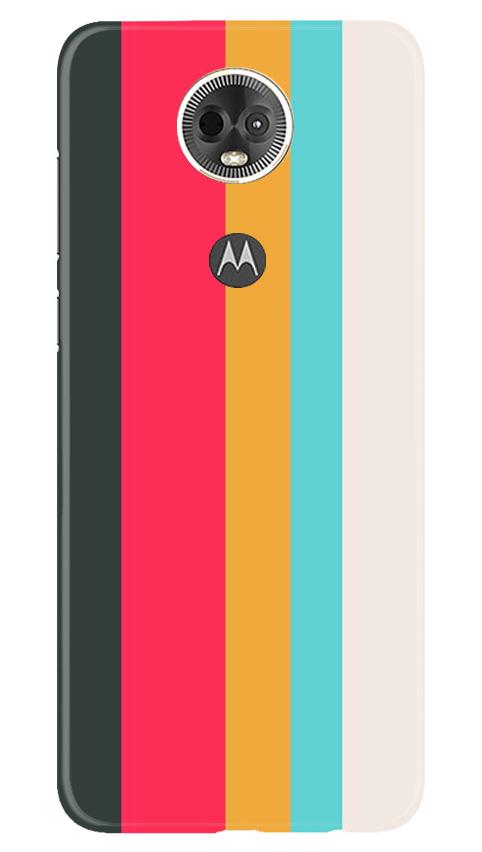 Color Pattern Mobile Back Case for Moto E5 Plus (Design - 369)