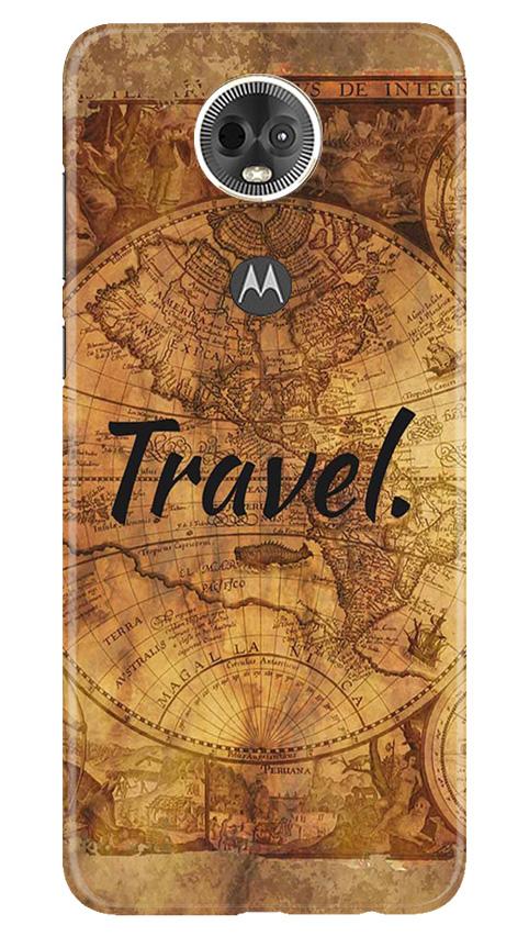 Travel Mobile Back Case for Moto E5 Plus (Design - 375)