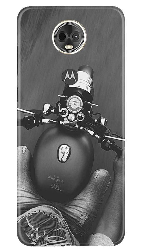 Royal Enfield Mobile Back Case for Moto E5 Plus (Design - 382)