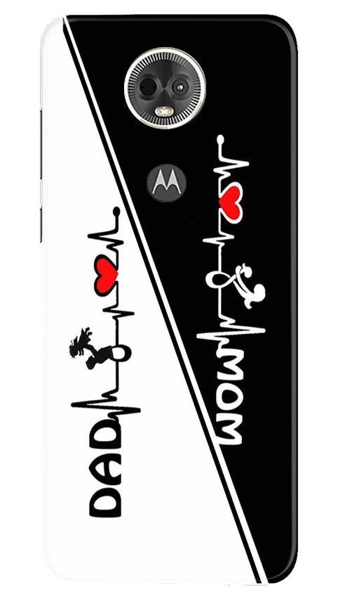 Love Mom Dad Mobile Back Case for Moto E5 Plus (Design - 385)
