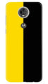 Black Yellow Pattern Mobile Back Case for Moto E5 Plus (Design - 397)
