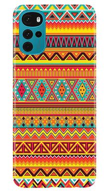 Zigzag line pattern Mobile Back Case for Moto G22 (Design - 4)