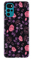 Rose Black Background Case for Moto G22